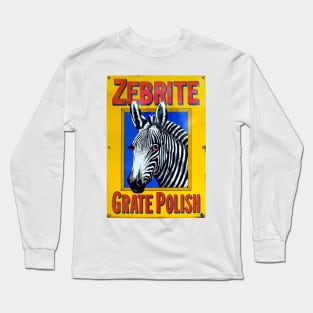 Zebrite, vintage enamel advertising Long Sleeve T-Shirt